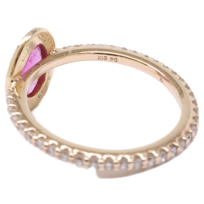 PonteVecchio ポンテヴェキオ K18 D0.86ct 0.40ct ダイヤ＆ルビー リング 指輪