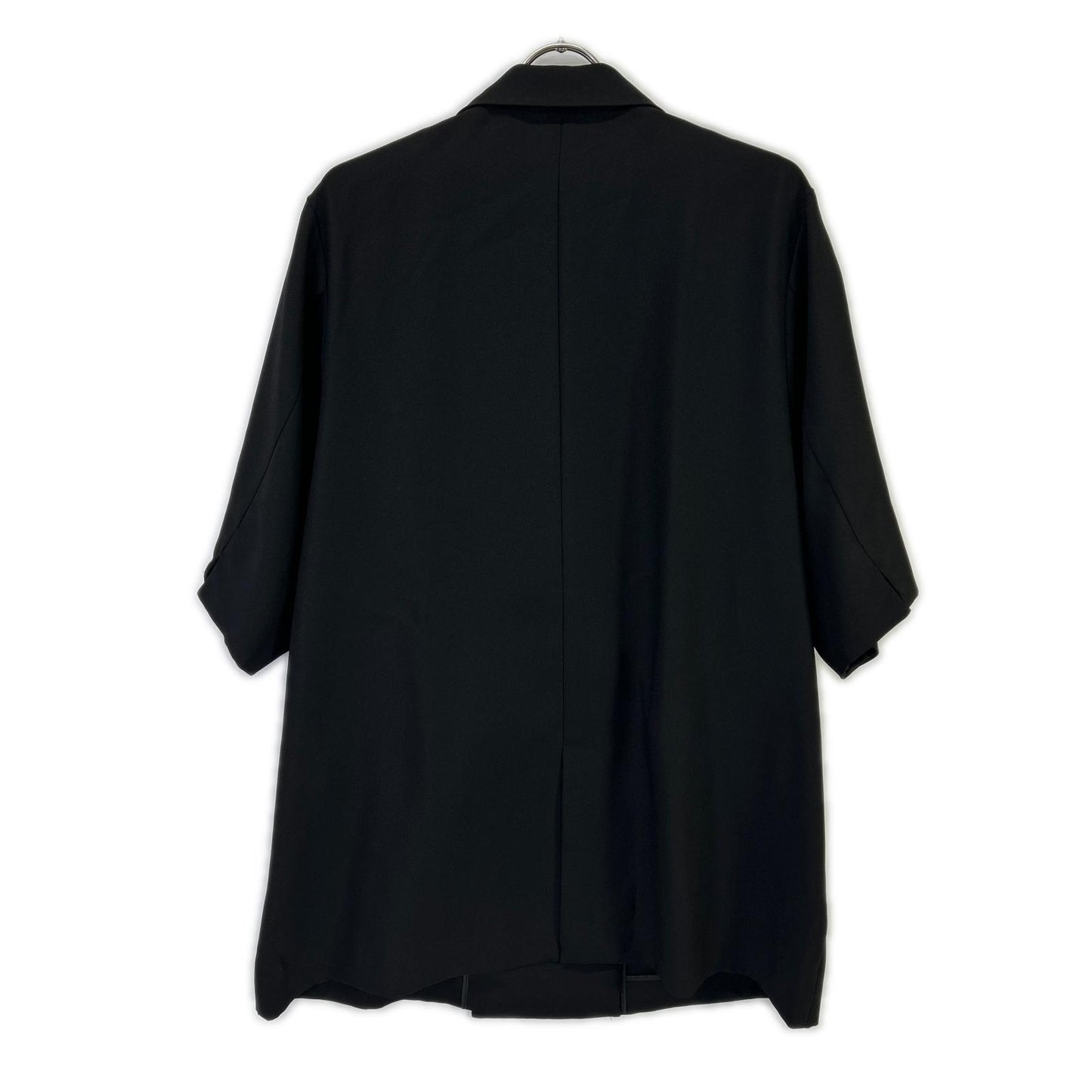 ICB アイシービー 26SS ブラック FluidBackSatin ハーフスリーブジャケット ジャケット