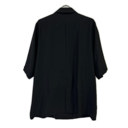 ICB アイシービー 26SS ブラック FluidBackSatin ハーフスリーブジャケット ジャケット