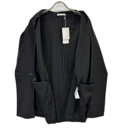 ICB アイシービー 26SS ブラック FluidBackSatin ハーフスリーブジャケット ジャケット