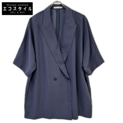 ICB アイシービー 26SS ダルブルー FluidBackSatin ハーフスリーブジャケット ジャケット