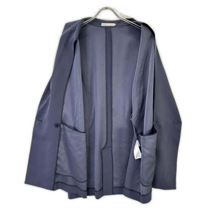 ICB アイシービー 26SS ダルブルー FluidBackSatin ハーフスリーブジャケット ジャケット