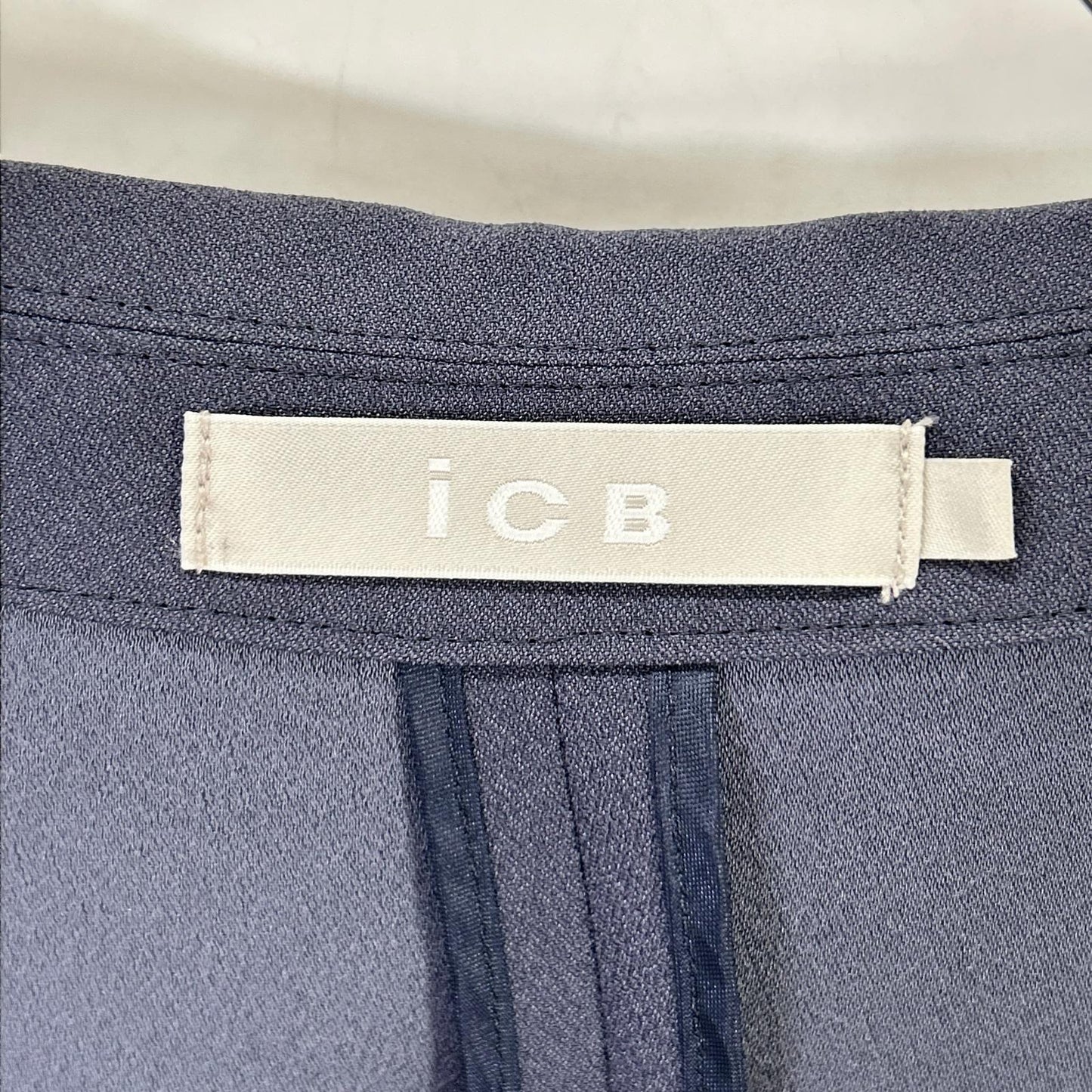 ICB アイシービー 26SS ダルブルー FluidBackSatin ハーフスリーブジャケット ジャケット