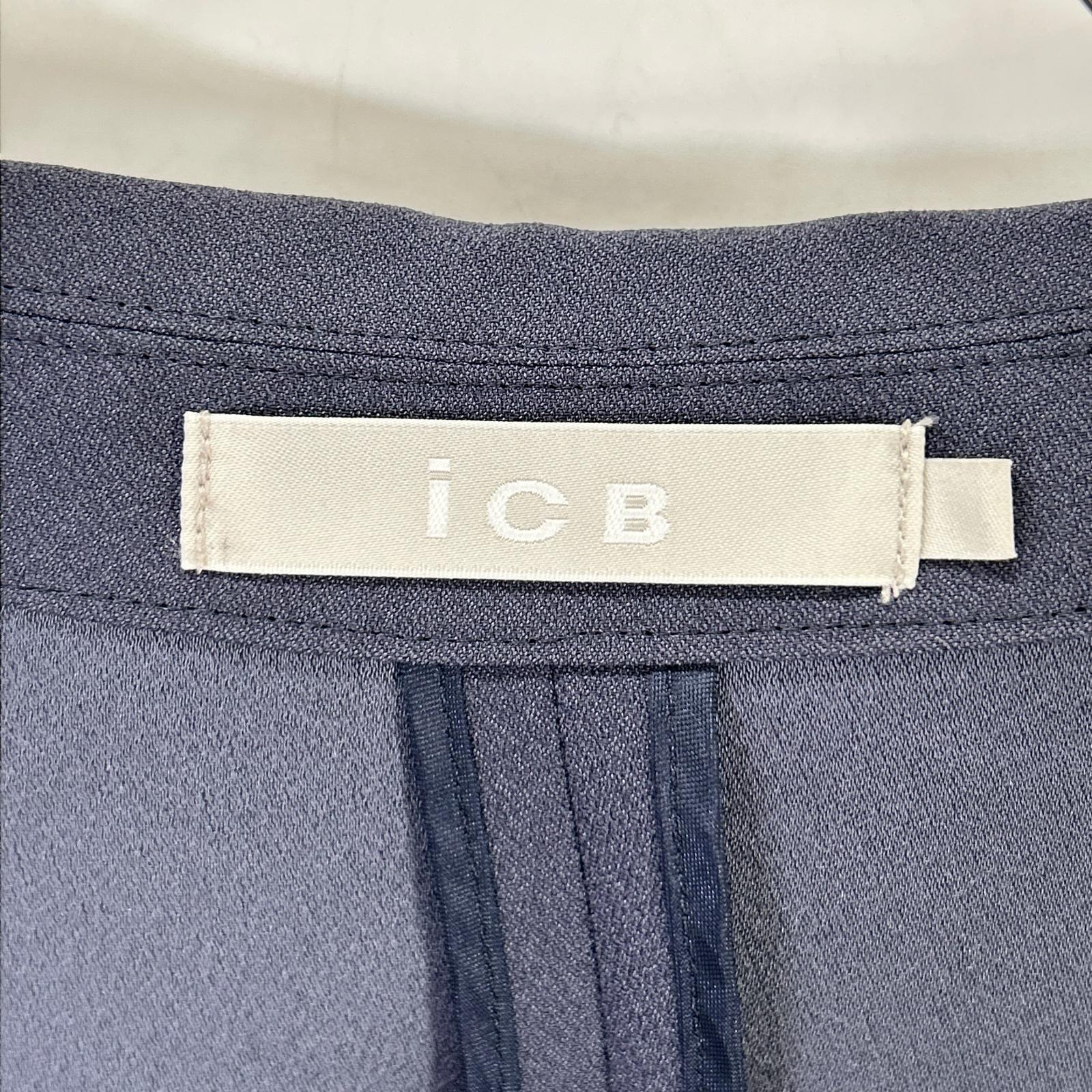 ICB アイシービー 26SS ダルブルー FluidBackSatin ハーフスリーブジャケット ジャケット
