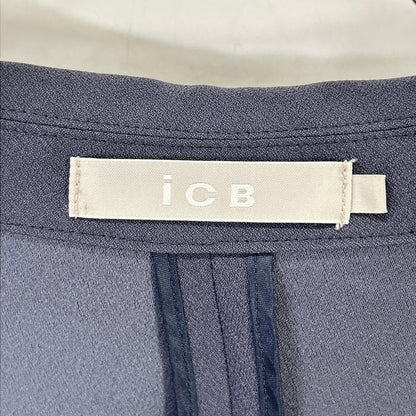 ICB アイシービー 26SS ダルブルー FluidBackSatin ハーフスリーブジャケット ジャケット