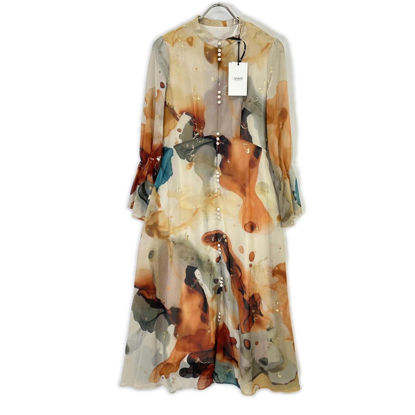 Ameri アメリ UNDRESSED AMELIA INK ART DRESS ワンピース ワンピース