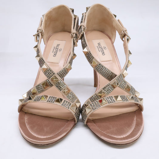 Valentino Garavani ヴァレンティノガラヴァーニ 【美品】MW2S0B82 ロックスタッズ ヒールパンプス シューズ