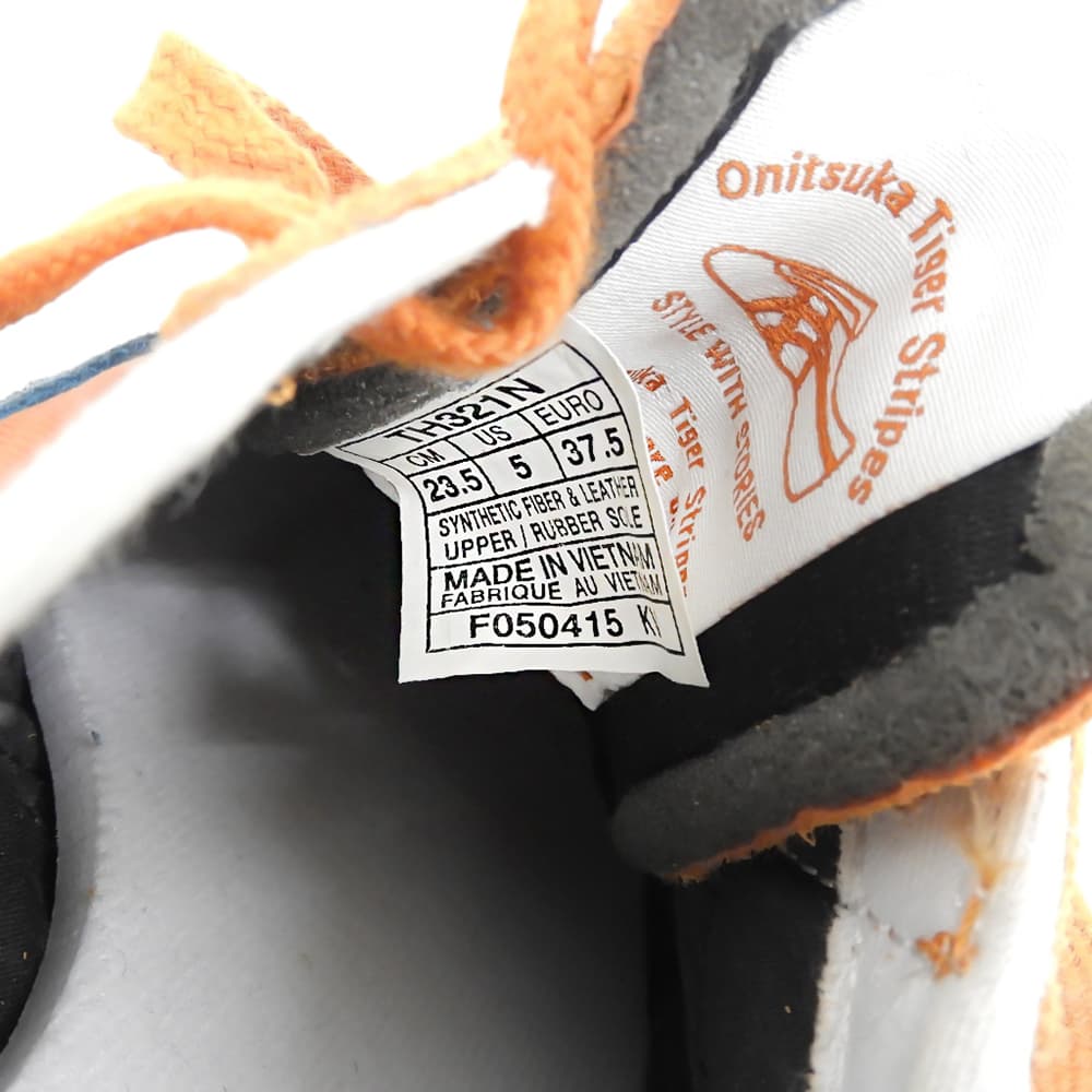 Onitsuka Taiger オニツカタイガー 美品 CORSAIR VIN ローカットスニーカー シューズ レディース オレンジ 23.5cm TH321N シューズ