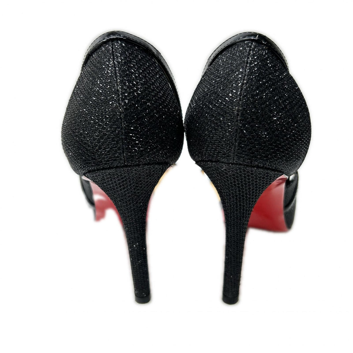 CHRISTIAN LOUBOUTIN [Like new] 1160333 EDITH 100 glitter patent leather pumps shoes