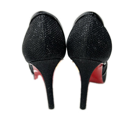 CHRISTIAN LOUBOUTIN [Like new] 1160333 EDITH 100 glitter patent leather pumps shoes