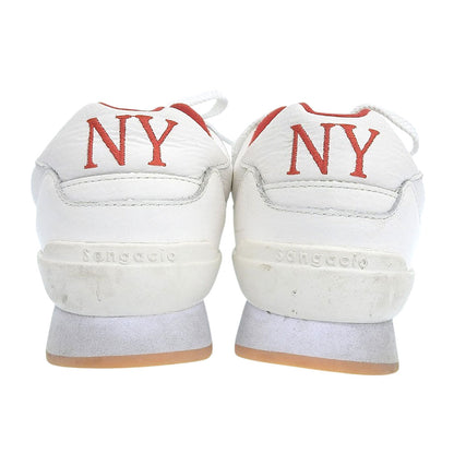 sangacio サンガッチョ にゅYORK MANHATTAN レザー スニーカー シューズ メンズ ホワイト×レッド 26cm シューズ