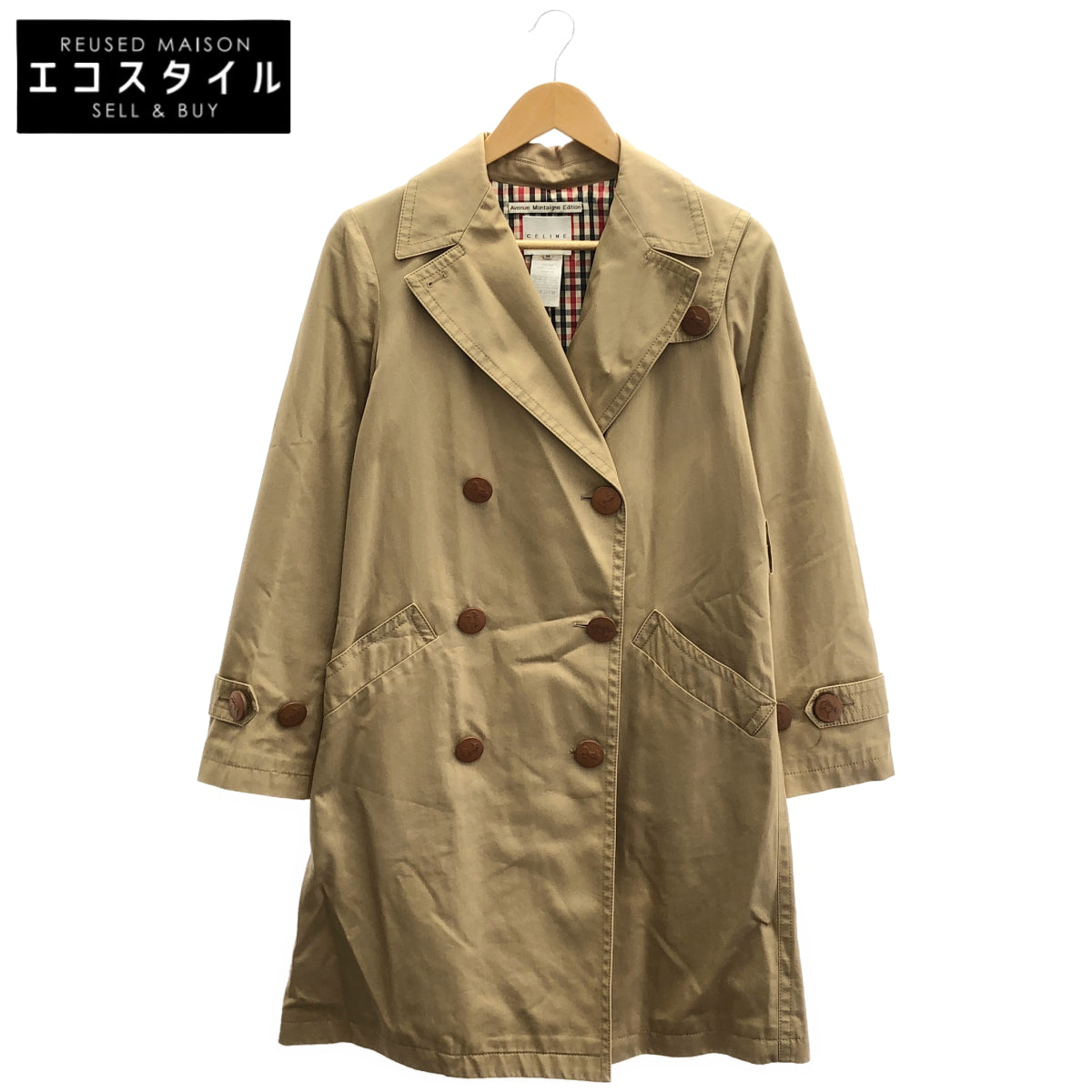 CELINE セリーヌ 28A29/1727 ベージュ AvenueMontaigneEdition トレンチコート トップス