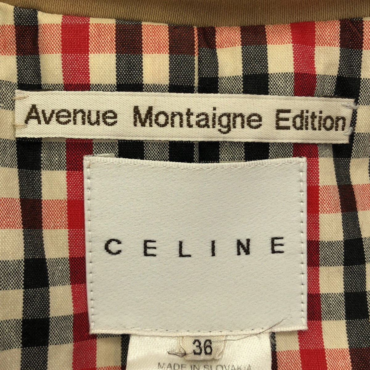 CELINE セリーヌ 28A29/1727 ベージュ AvenueMontaigneEdition トレンチコート トップス