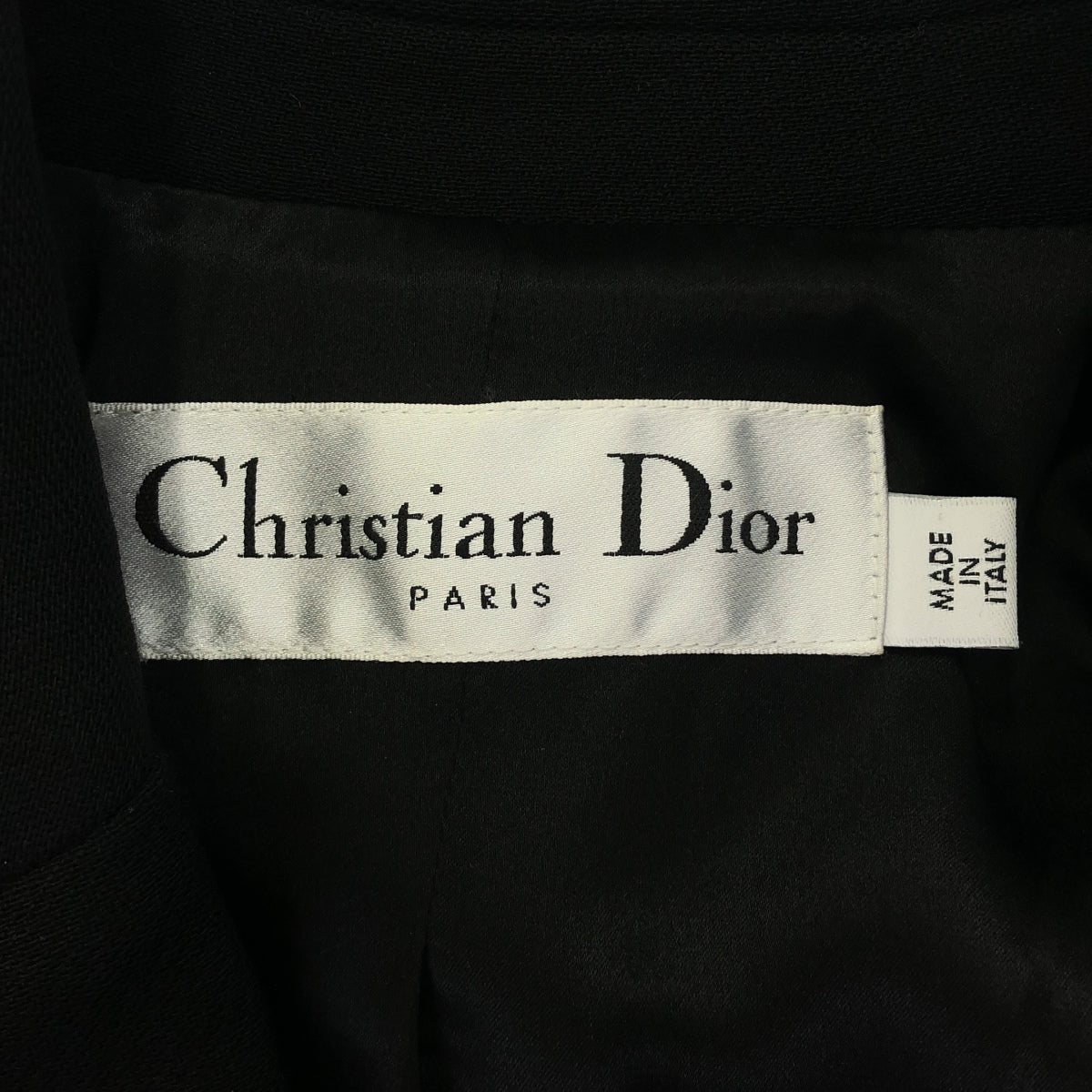 Christian Dior クリスチャンディオール ブラック ウール ミンクファー スカートスーツ ガリアーノ期 ボトムス