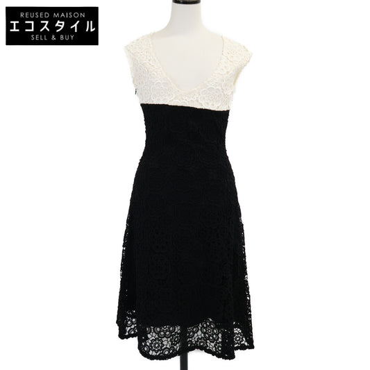 Christian Dior [Excellent condition/Official domestic] 5C24648DM528 floral lace V-neck sleeveless dress