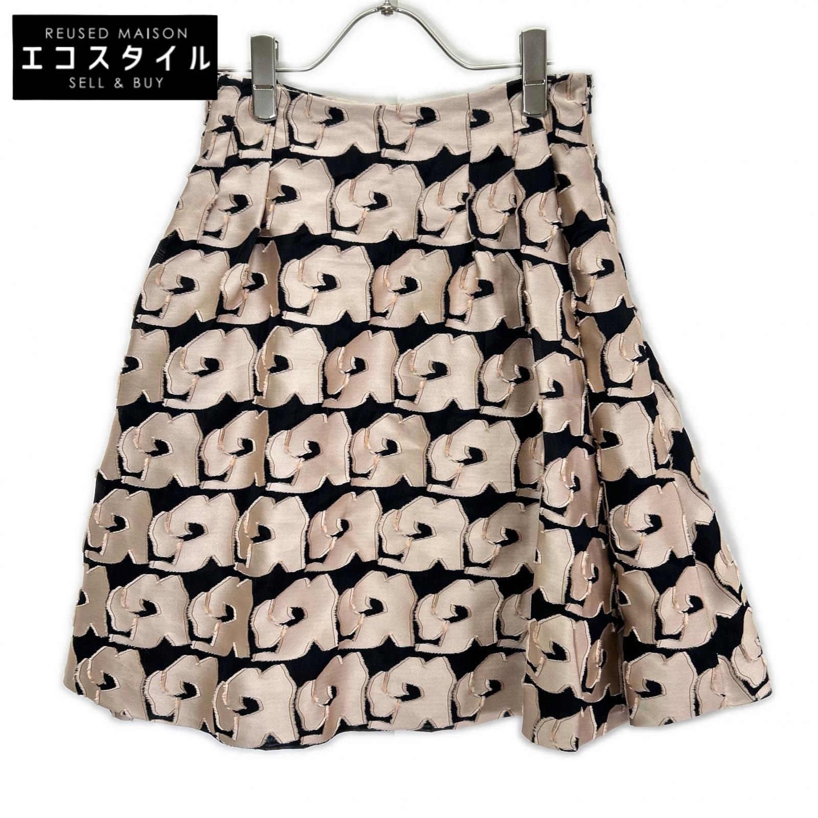 Christian Dior クリスチャンディオール ラフシモンズ期　3H21306A1710 ピンク シルク混 フローラル スカート スカート
