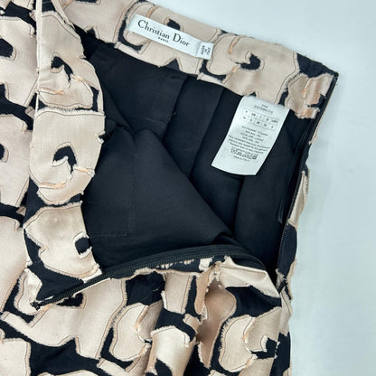Christian Dior クリスチャンディオール ラフシモンズ期　3H21306A1710 ピンク シルク混 フローラル スカート スカート
