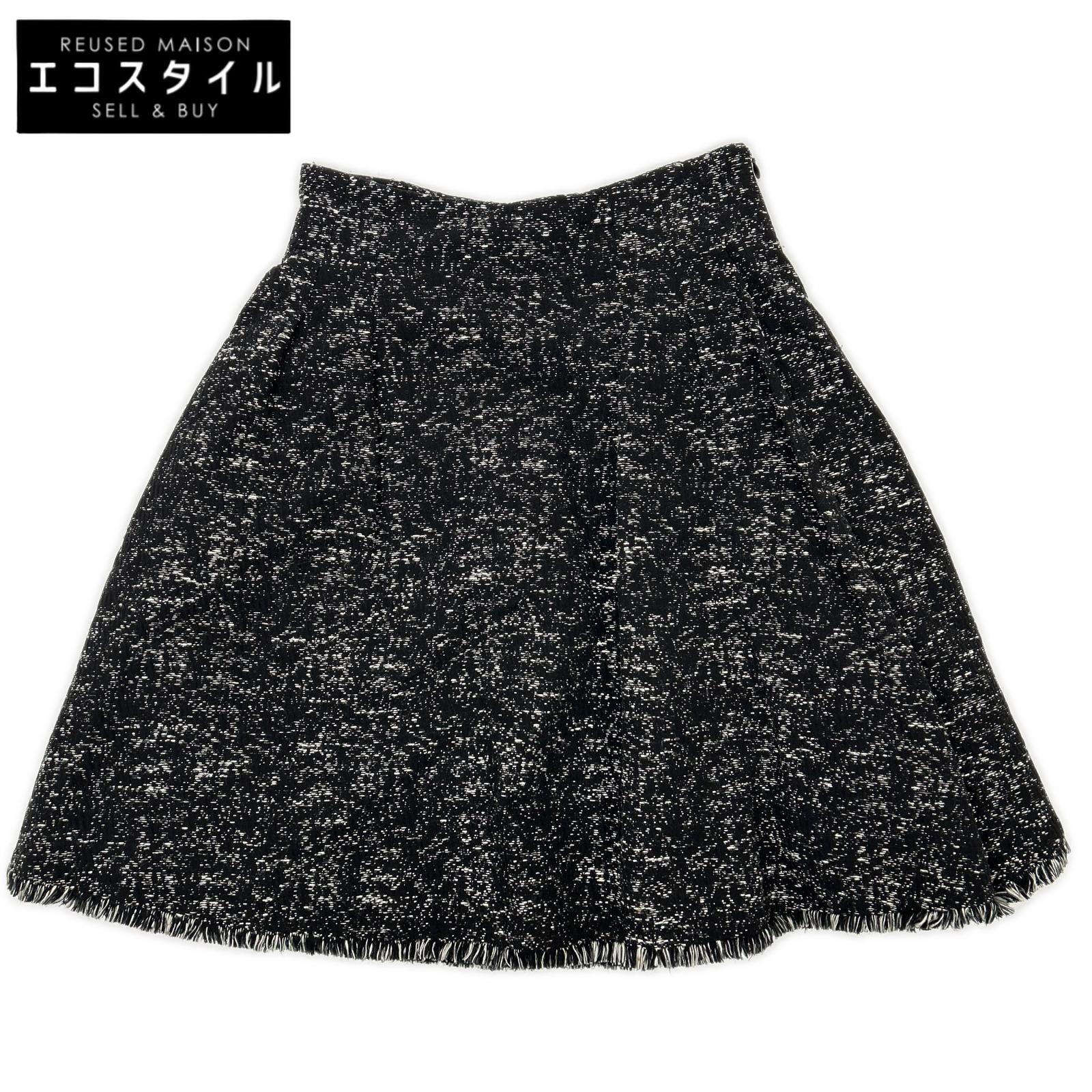 Christian Dior クリスチャンディオール 4C21354F1312 ブラック コットン スカート スカート