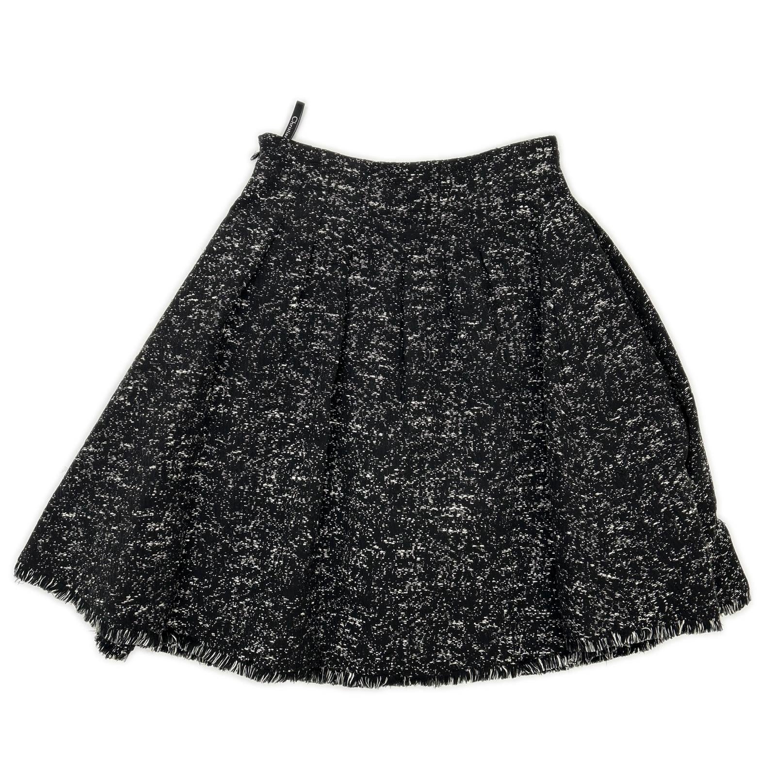 Christian Dior クリスチャンディオール 4C21354F1312 ブラック コットン スカート スカート