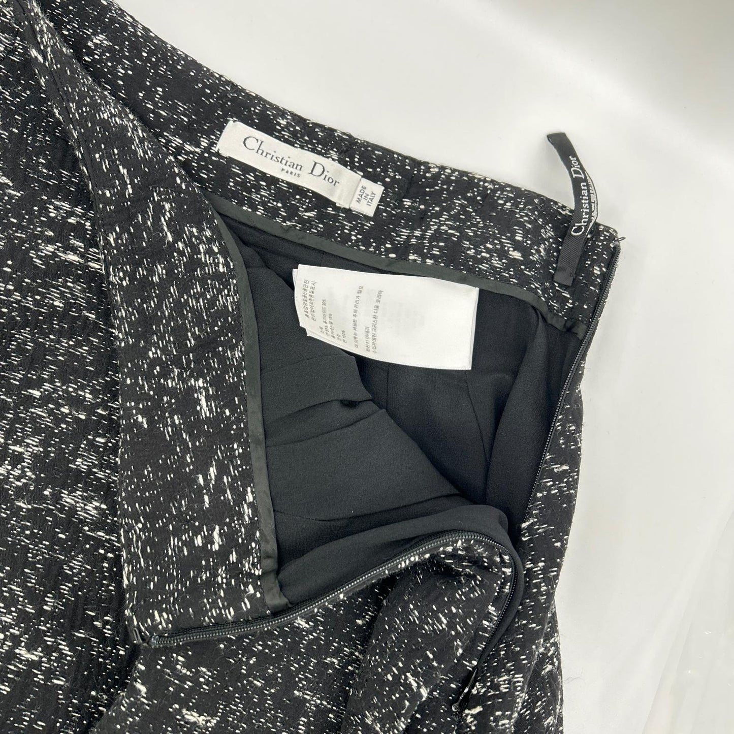 Christian Dior クリスチャンディオール 4C21354F1312 ブラック コットン スカート スカート
