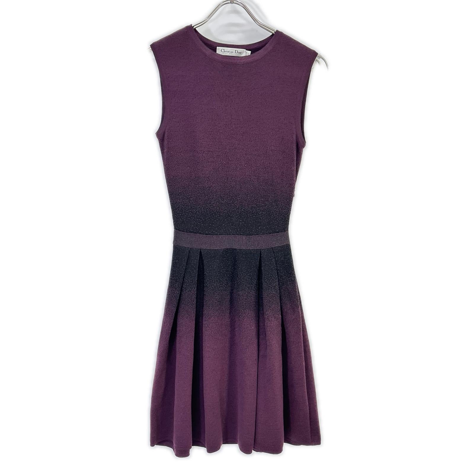 Christian Dior クリスチャンディオール ラフシモンズ期　12AW 2A24601AM524 パープル ウール ドレスワンピース ワンピース