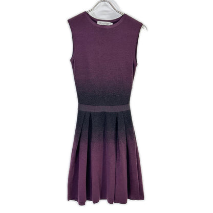 Christian Dior クリスチャンディオール ラフシモンズ期　12AW 2A24601AM524 パープル ウール ドレスワンピース ワンピース
