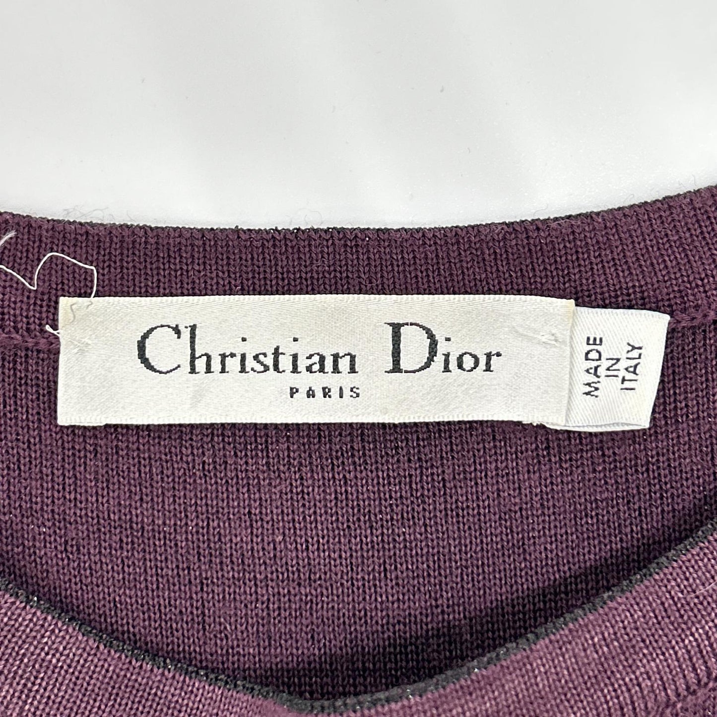 Christian Dior クリスチャンディオール ラフシモンズ期　12AW 2A24601AM524 パープル ウール ドレスワンピース ワンピース