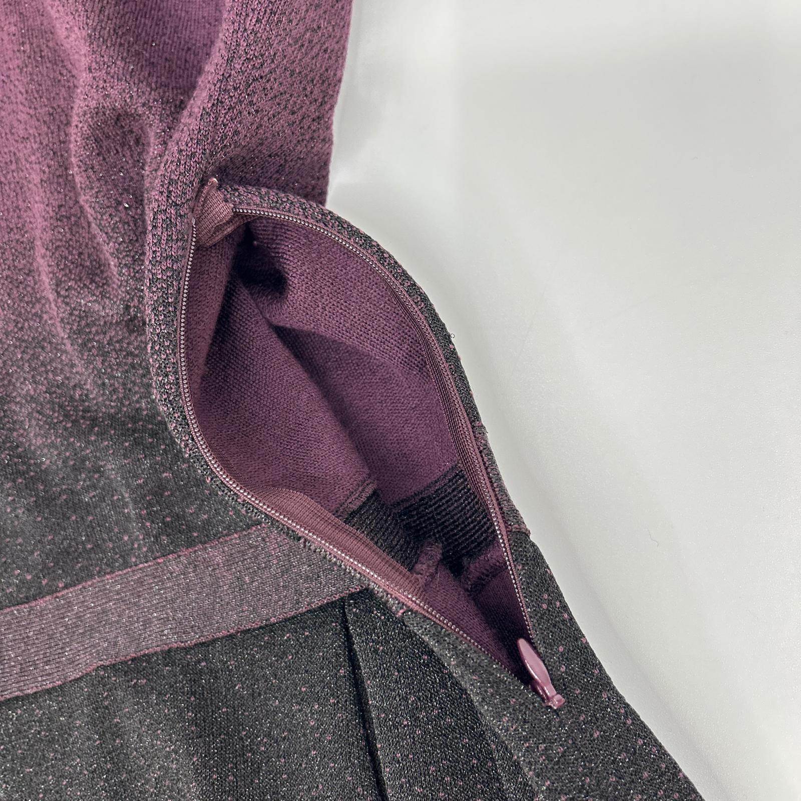 Christian Dior クリスチャンディオール ラフシモンズ期　12AW 2A24601AM524 パープル ウール ドレスワンピース ワンピース
