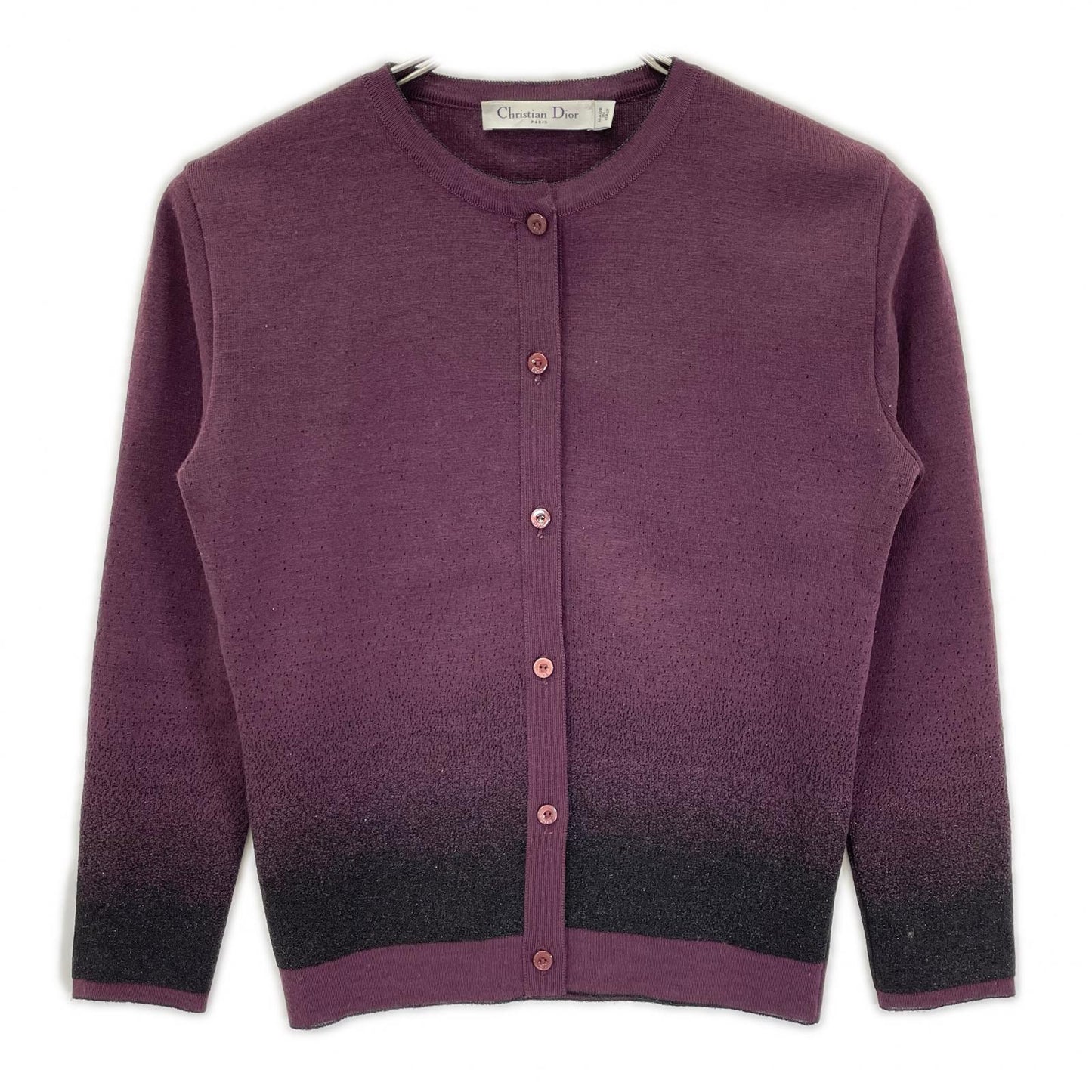 Christian Dior クリスチャンディオール 12AW 2A24162AM524 ボルドー ウール カーディガン トップス