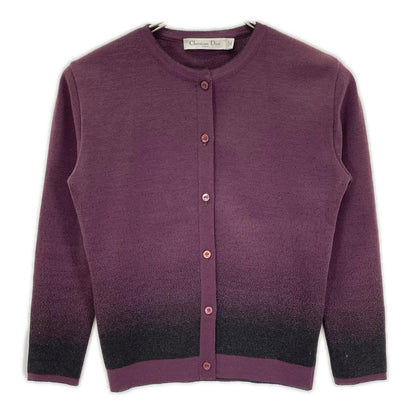 Christian Dior クリスチャンディオール 12AW 2A24162AM524 ボルドー ウール カーディガン トップス