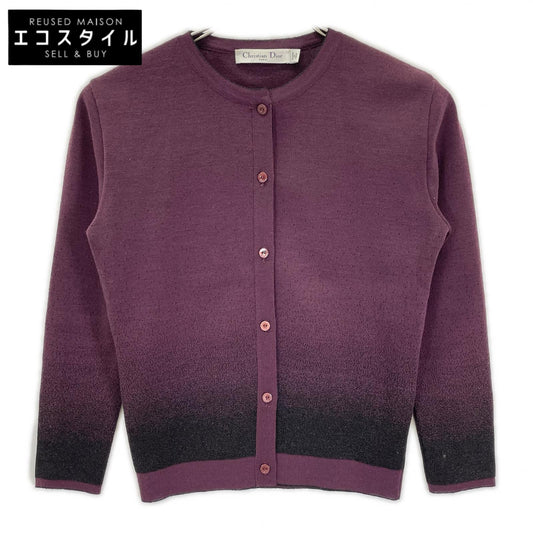 Christian Dior クリスチャンディオール 12AW 2A24162AM524 ボルドー ウール カーディガン トップス