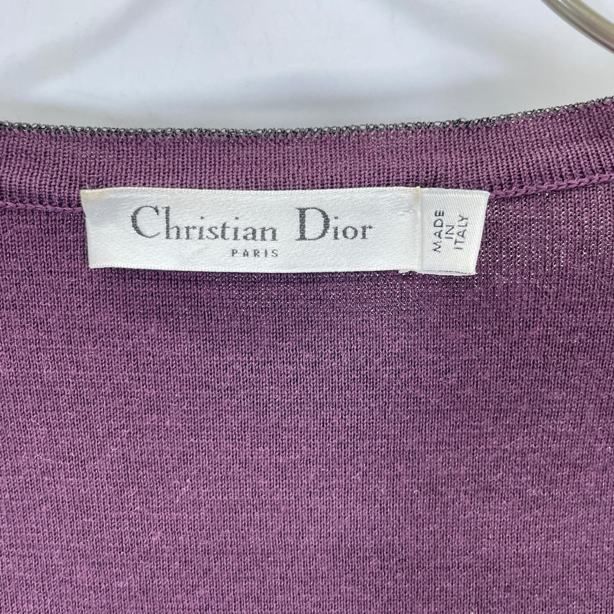 Christian Dior クリスチャンディオール 12AW 2A24162AM524 ボルドー ウール カーディガン トップス