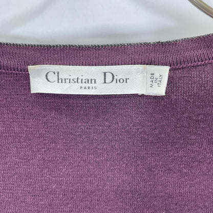 Christian Dior クリスチャンディオール 12AW 2A24162AM524 ボルドー ウール カーディガン トップス