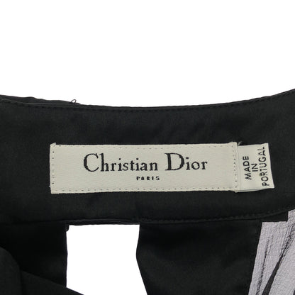 Christian Dior クリスチャンディオール 08年 8C12055070 ブラック シルク シアー ブラウス トップス