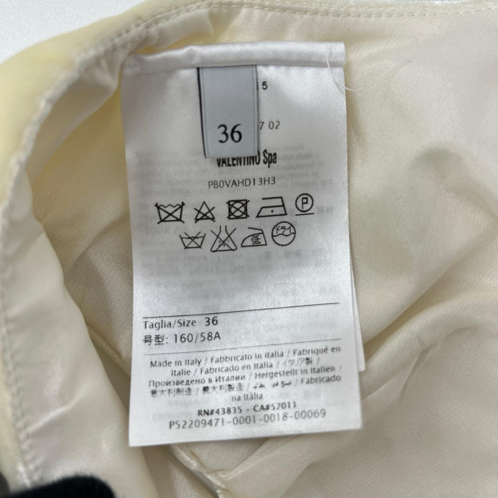 VALENTINO ヴァレンティノ PB0VAHD13H3 アイボリー レイヤード ワンピース ワンピース