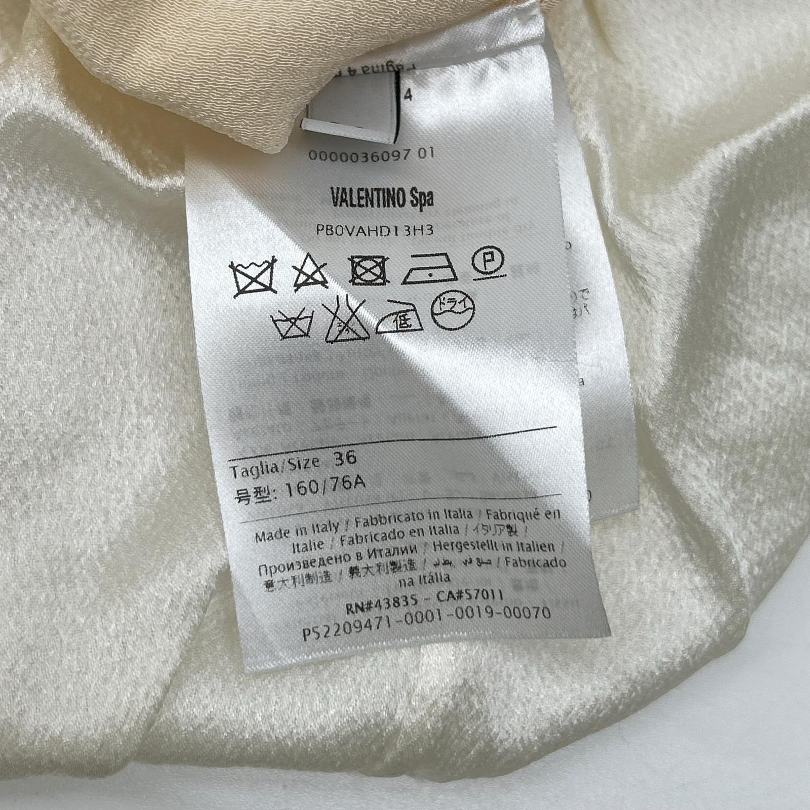 VALENTINO ヴァレンティノ PB0VAHD13H3 アイボリー レイヤード ワンピース ワンピース