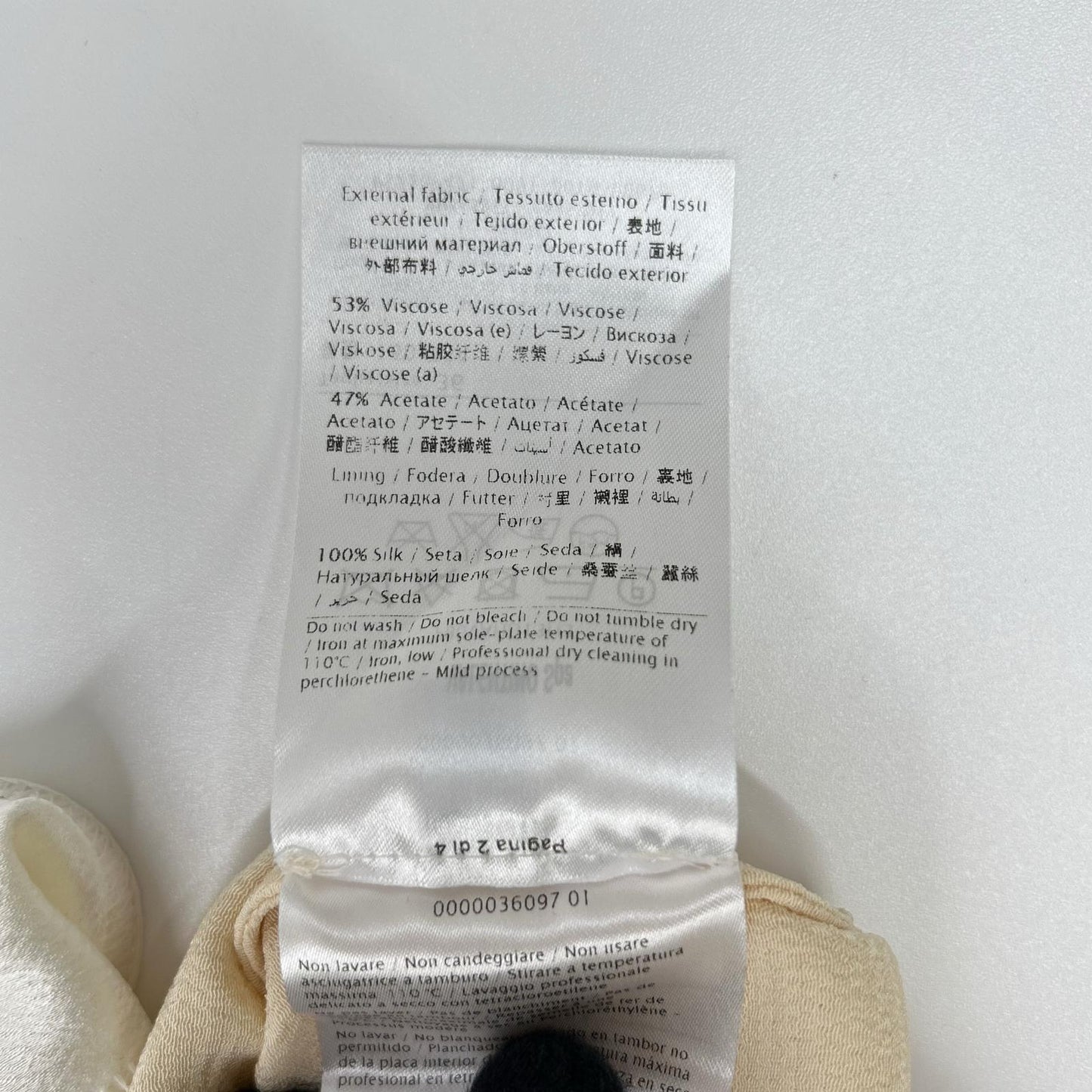VALENTINO ヴァレンティノ PB0VAHD13H3 アイボリー レイヤード ワンピース ワンピース