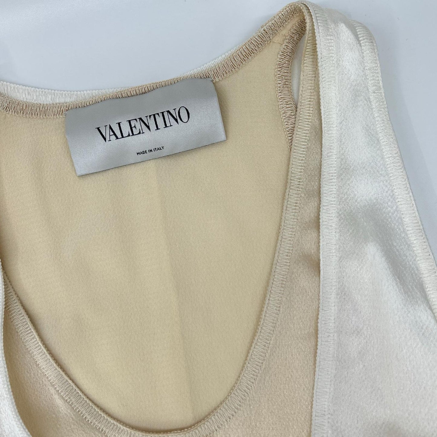 VALENTINO ヴァレンティノ PB0VAHD13H3 アイボリー レイヤード ワンピース ワンピース
