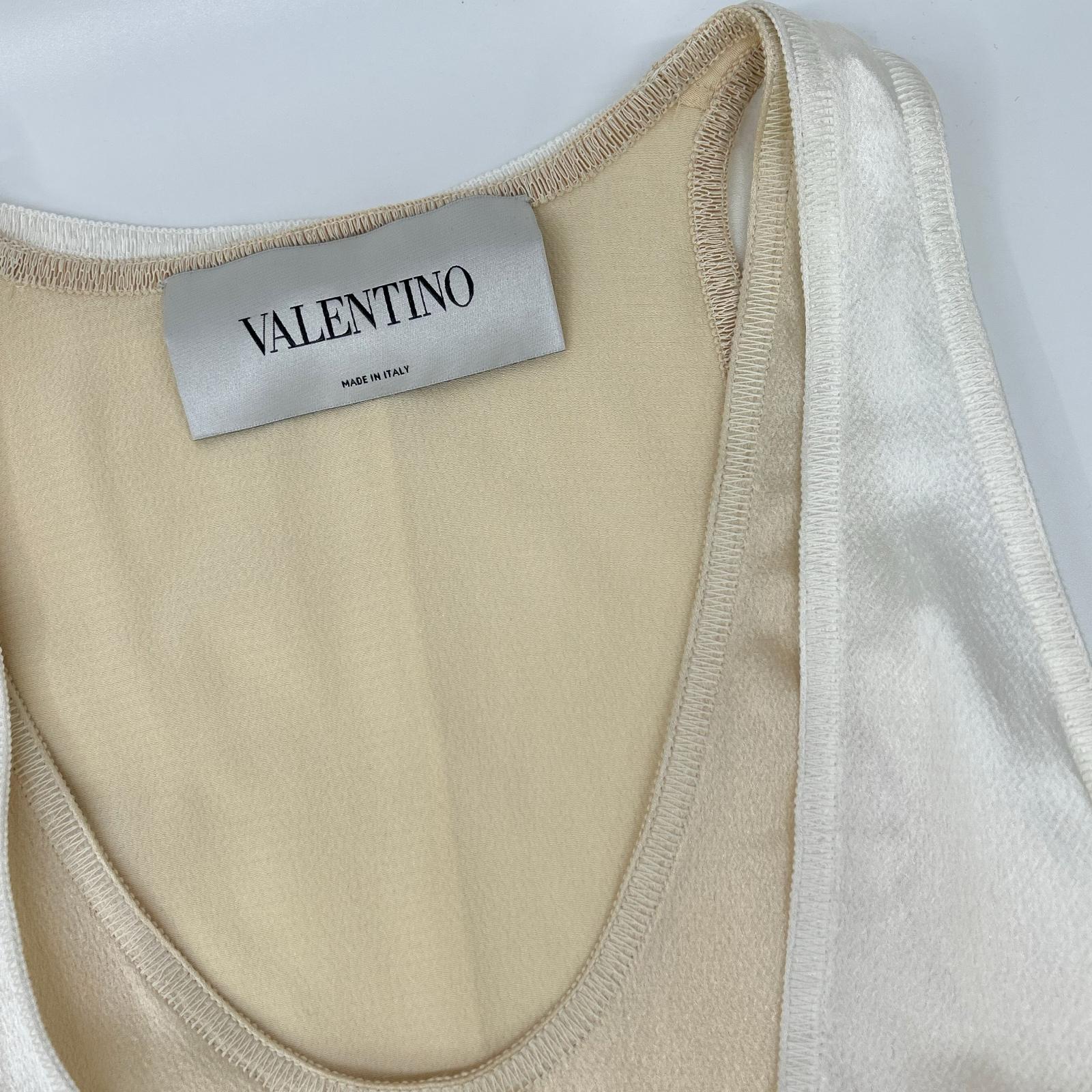 VALENTINO ヴァレンティノ PB0VAHD13H3 アイボリー レイヤード ワンピース ワンピース