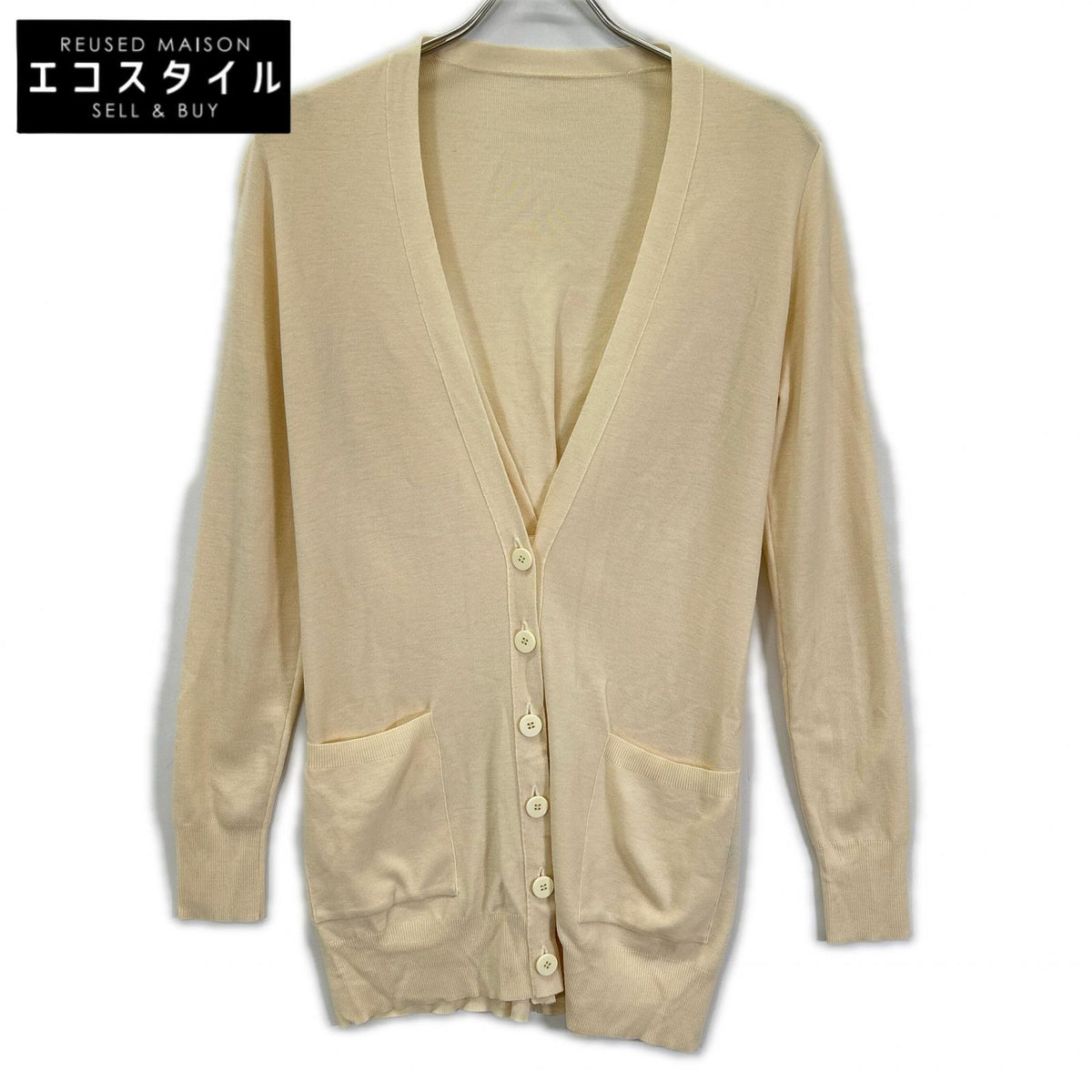 FOXEY フォクシー 35589 アイボリー ウール Cardigan Annie Hall カーディガン トップス