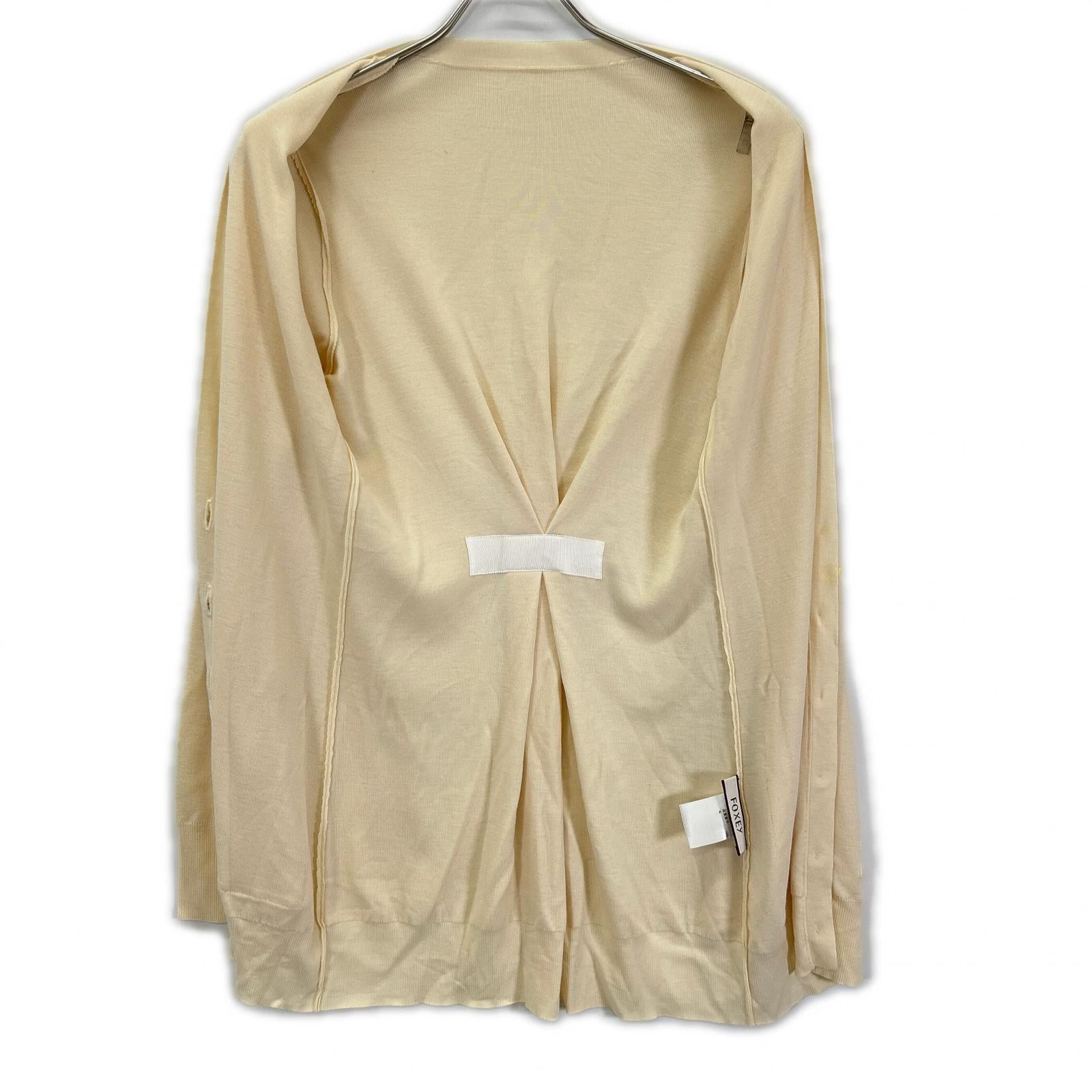 FOXEY フォクシー 35589 アイボリー ウール Cardigan Annie Hall カーディガン トップス