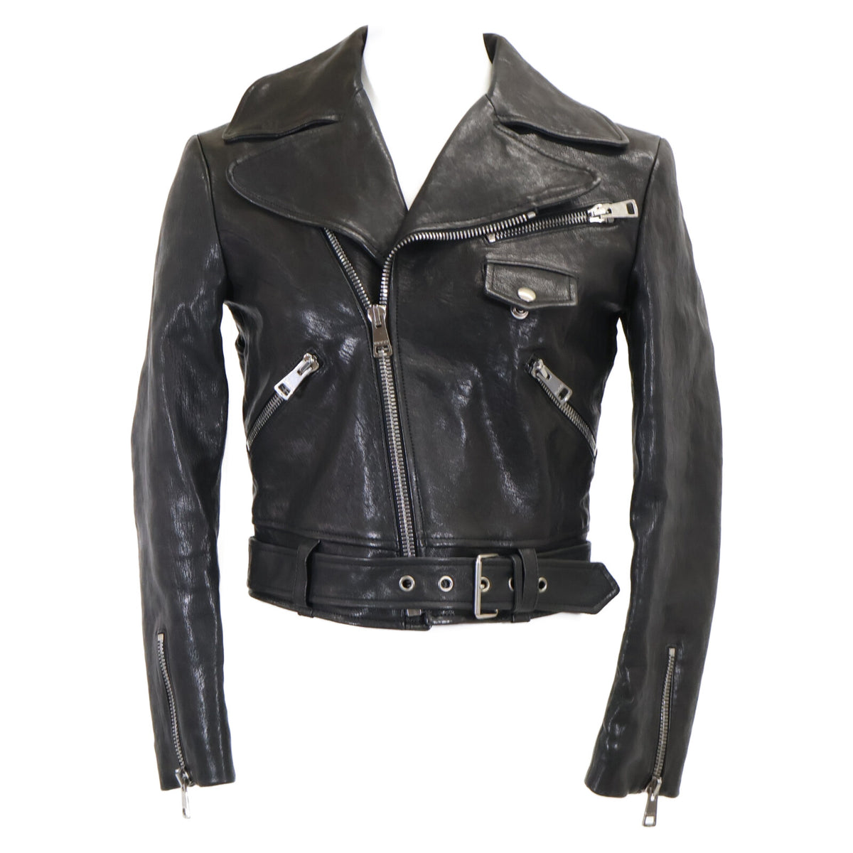 GUCCI グッチ 【国内正規】490551 Insect Biker Jacket ラムレザー ダブルライダースジャケット ジャケット