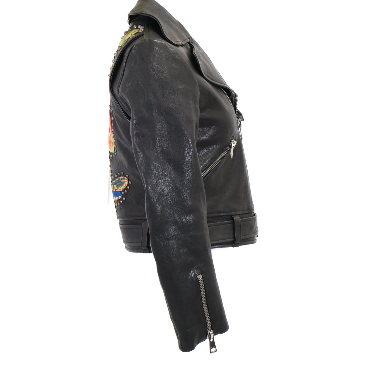 GUCCI グッチ 【国内正規】490551 Insect Biker Jacket ラムレザー ダブルライダースジャケット ジャケット