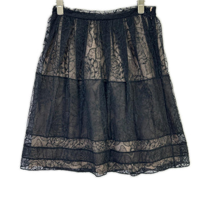 Christian Dior クリスチャンディオール 1C21318A1815 ブラック コットン レース スカート スカート