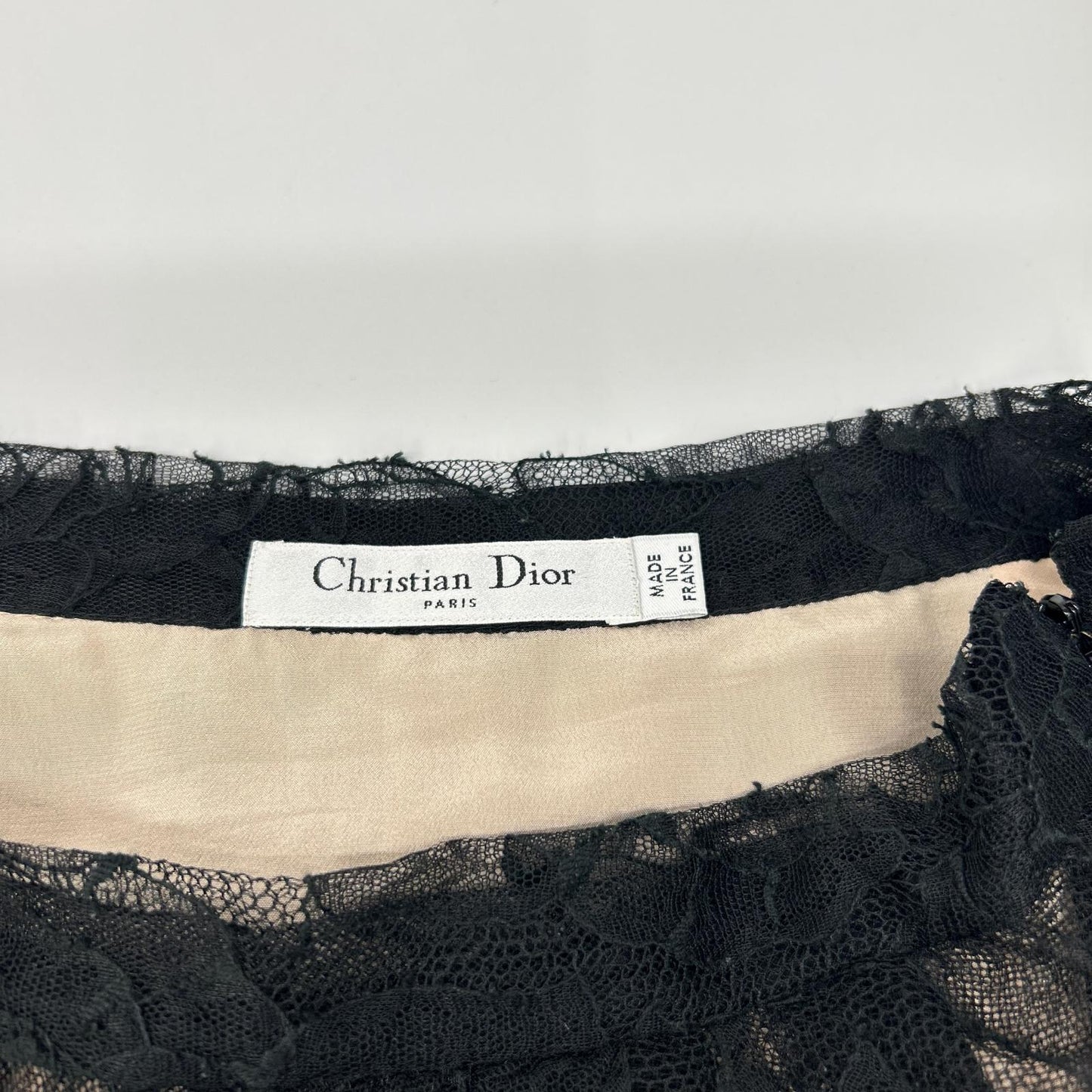 Christian Dior クリスチャンディオール 1C21318A1815 ブラック コットン レース スカート スカート