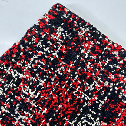 Christian Dior クリスチャンディオール 6A21321A1139 レッド×ブラック ウール ツイード スカート スカート