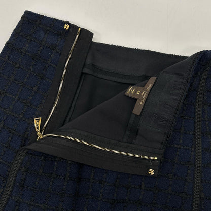 LOUIS VUITTON ルイヴィトン RW121A F13K07PJW ネイビー コットン ツイード スカート スカート