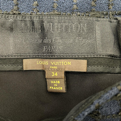 LOUIS VUITTON ルイヴィトン RW121A F13K07PJW ネイビー コットン ツイード スカート スカート