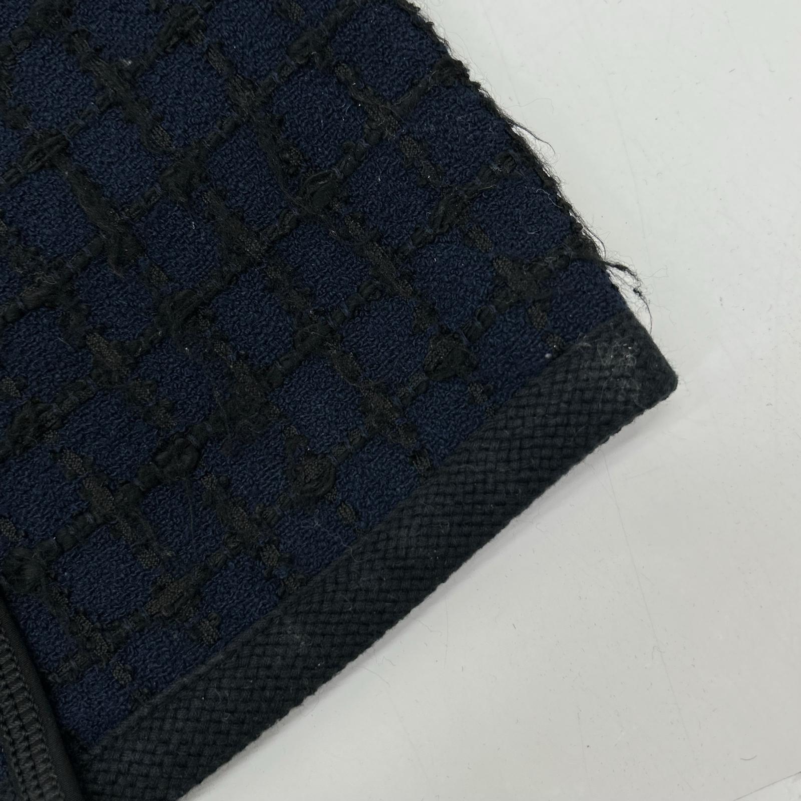 LOUIS VUITTON ルイヴィトン RW121A F13K07PJW ネイビー コットン ツイード スカート スカート