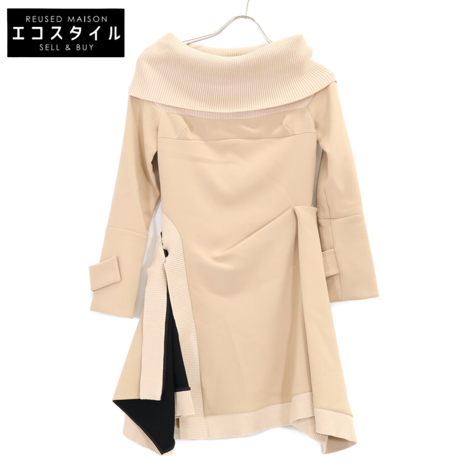 Christian Dior クリスチャンディオール 【国内正規】6H21639G1507 ニットドッキング アシンメトリー ワンピース